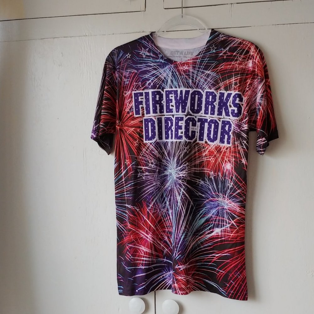 Get A Life Fireworks Director T-Shirt SZ S